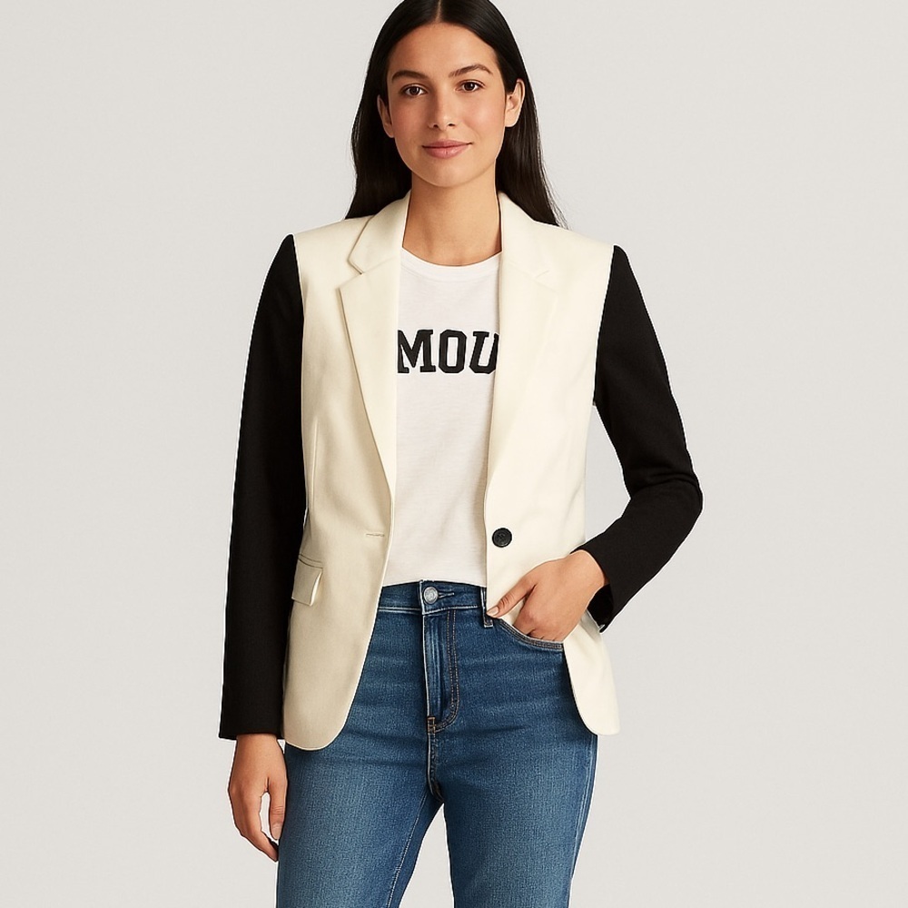 Michael Michael Kors Two-Tone Blazer Jacket
Size 2 • New with Tags